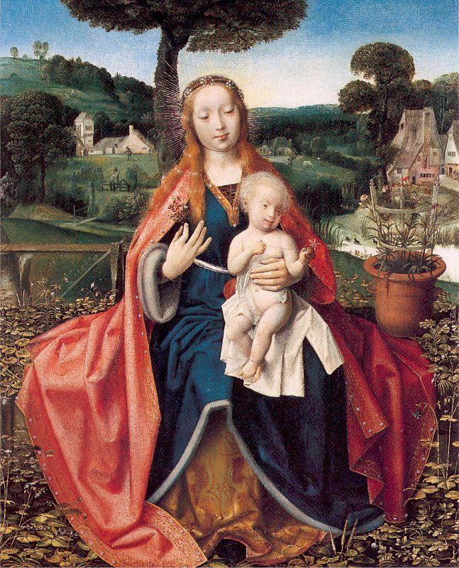 PROVOST, Jan The Virgin and Child in a Landscape
